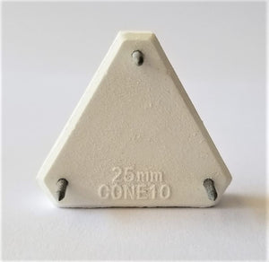 25 mm (1 inch) metal 3-point stilt