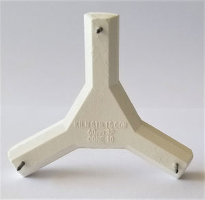 60 mm (2-3/8 inch) metal 3-point stilt